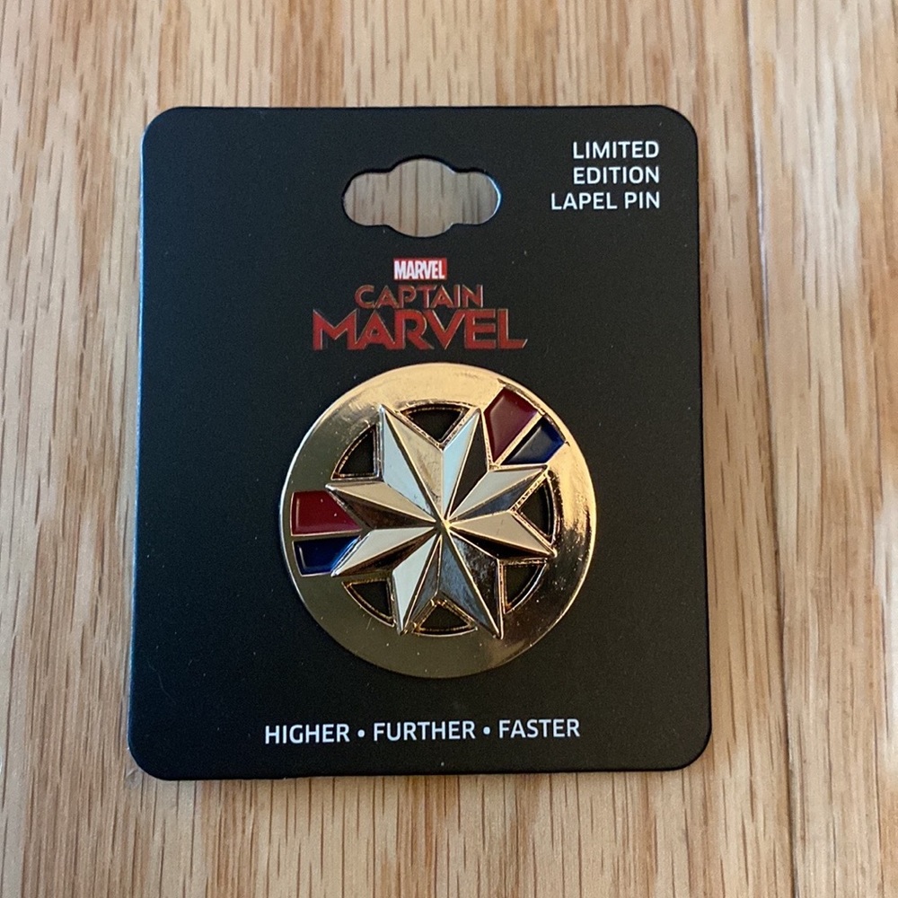 NEW Limited Edition Captain Marvel Lapel Pin
